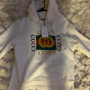 Gucci logo- print Jersey Hoodie